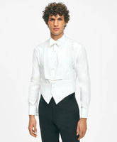 Black Fleece Formal Vest in Cotton Pique
