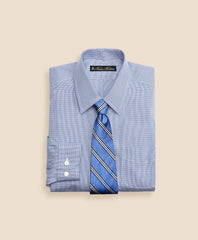 Boys Non-Iron Supima® Cotton Broadcloth Houndstooth Dress Shirt