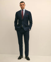 Brooks Brothers Explorer Collection Slim Fit Wool Overcheck Suit Pants