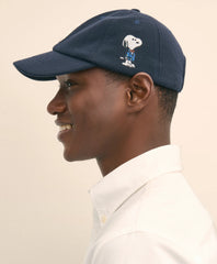Brooks Brothers X PEANUTS Cotton Graphic Snoopy French Terry Baseball Cap