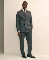 Classic Fit Cotton Herringbone Suit Pants