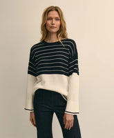 Cotton Oversized Mariner Stripe Sweater