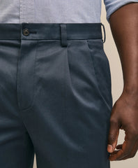 Pleated Traditional Fit Stretch Cotton Advantage Chino® Pants