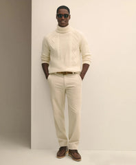 Merino Wool Archive Aran Turtleneck Sweater