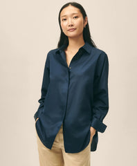 Relaxed Shirt in Supima® Cotton Sateen