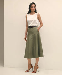 Sleeveless Shell in Washable Silk