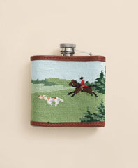 Smathers & Branson Stainless Steel Needlepoint Flask