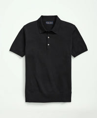 Supima® Cotton Short-Sleeve Polo Sweater