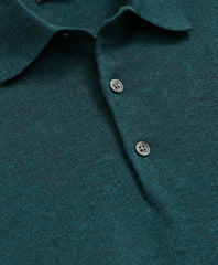 Supima® Cotton Short-Sleeve Polo Sweater