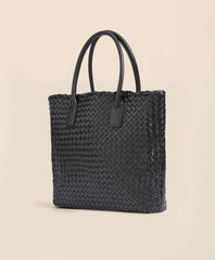 Woven Leather Tote Bag