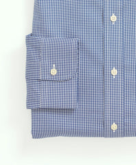 Stretch Supima® Cotton Non-Iron Pinpoint Oxford Ainsley Collar, Gingham Dress Shirt