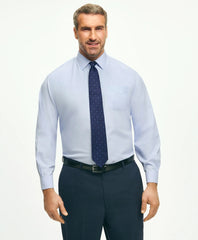 Big & Tall Stretch Dress Shirt, Non-Iron Pinpoint Spread Collar