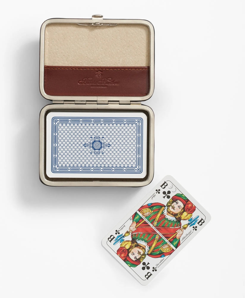 Travel Playing Cards With Calfskin Case