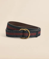 Suede Stripe D-Ring Belt