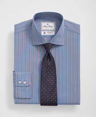 Brooks Brothers X Thomas Mason® Cotton English Collar, Multi-Striped Dress Shirt