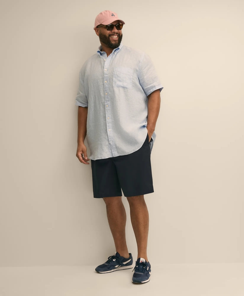 Big & Tall 10" Flat Front Stretch Advantage Chino® Shorts