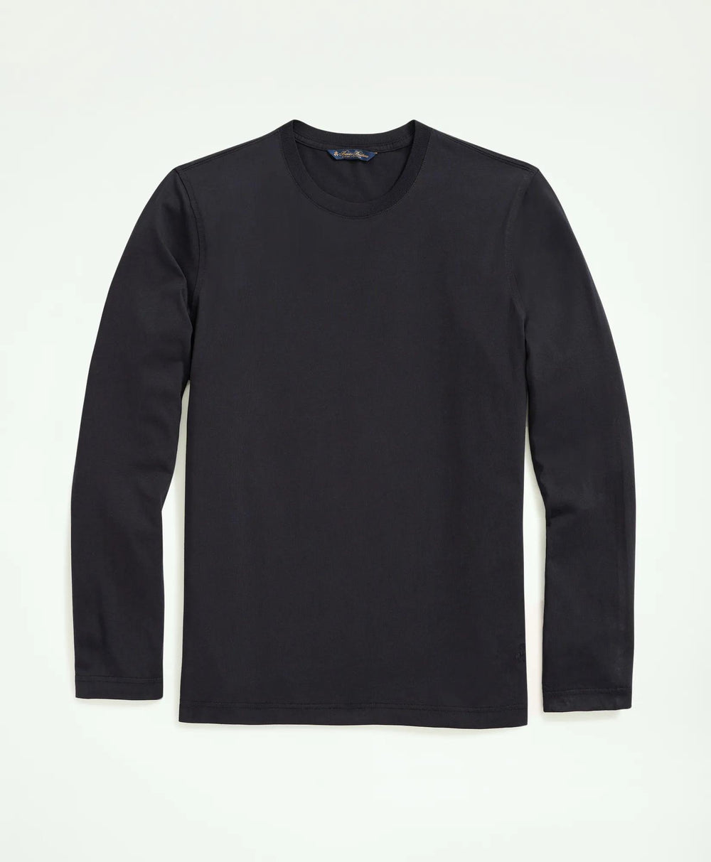 Big & Tall Supima® Cotton Long-Sleeve Logo T-Shirt