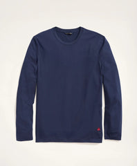 Big & Tall Supima® Cotton Long-Sleeve Logo T-Shirt