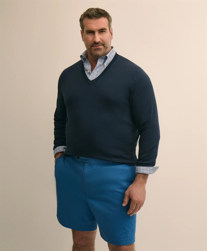 Big & Tall Supima® Cotton V-Neck Sweater