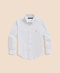 Boys Non-Iron Stretch Cotton Oxford Sport Shirt