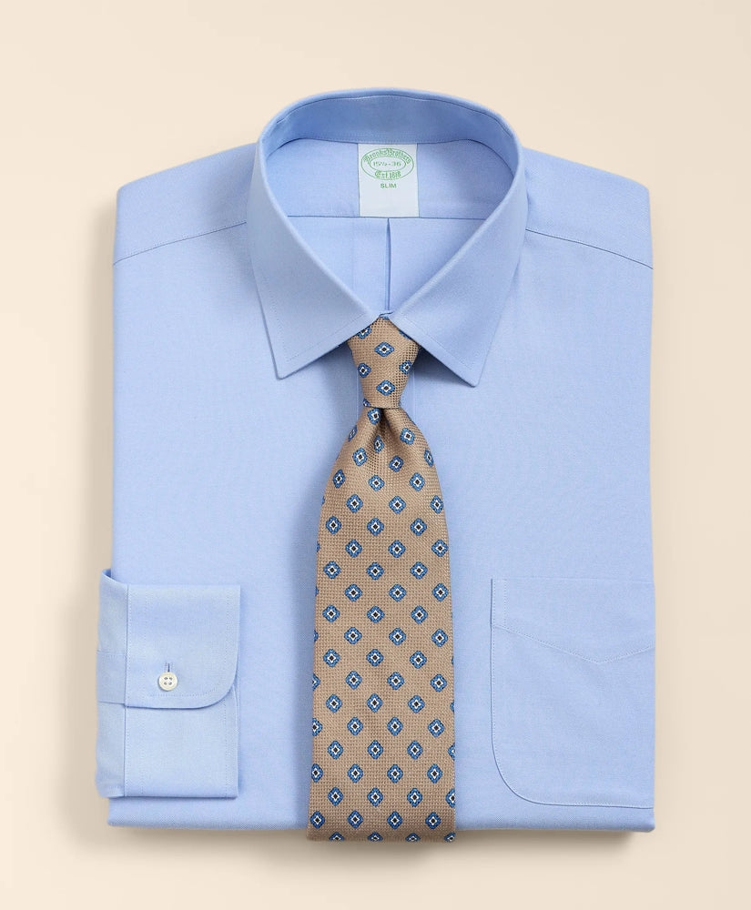 Brooks Brothers Explorer Collection Non-Iron Twill Ainsley Collar, Dress Shirt