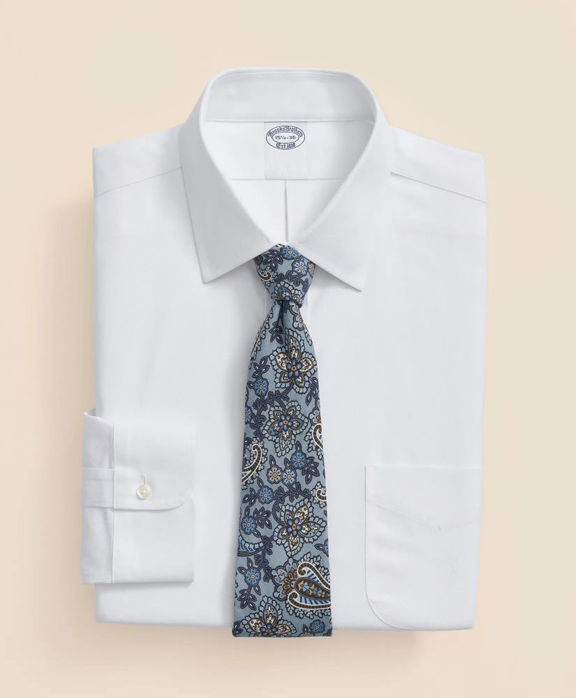 Brooks Brothers Explorer Collection Non-Iron Twill Ainsley Collar, Dress Shirt