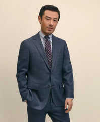 Brooks Brothers Explorer Collection Slim Fit Wool Overcheck Suit Jacket