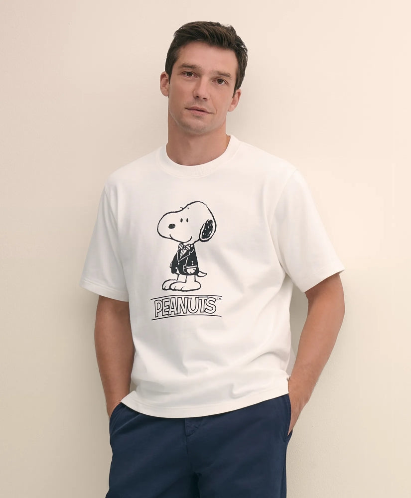 Brooks Brothers X PEANUTS Cotton Graphic Snoopy T-Shirt