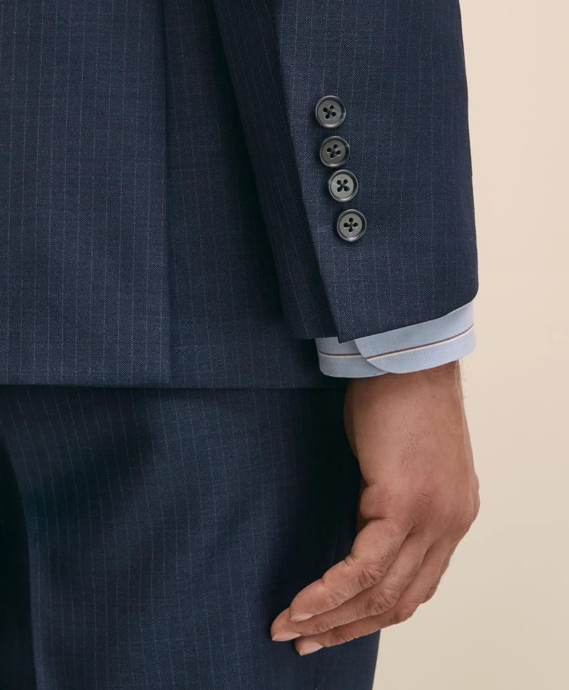 Classic Fit Wool Pinstripe 1818 Suit