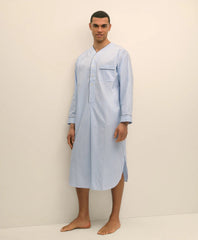 Cotton Broadcloth Striped Nightshirt