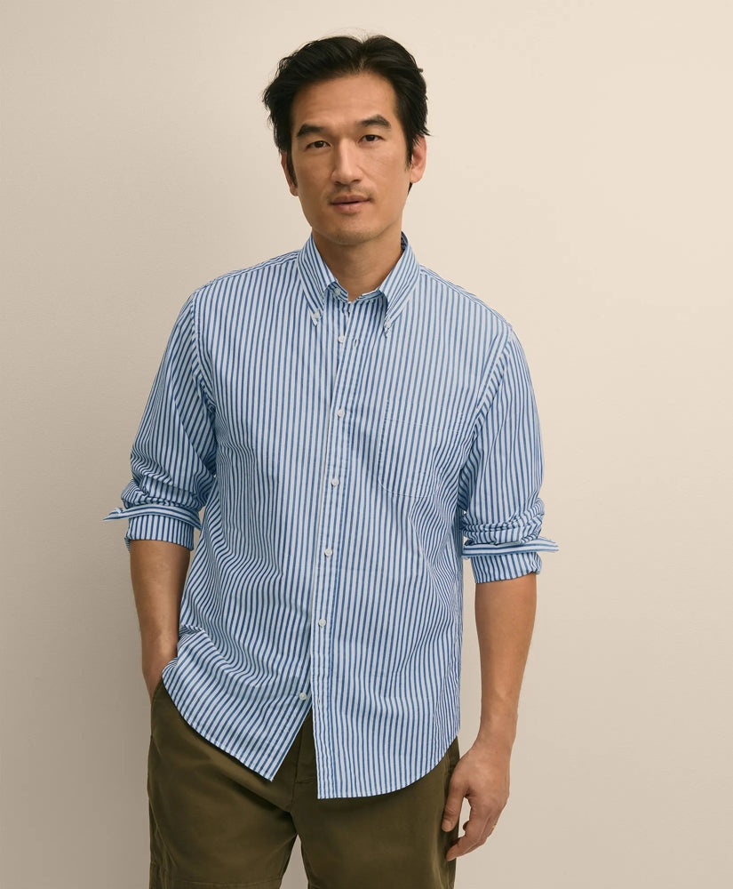 Friday Shirt, Poplin Butcher Striped