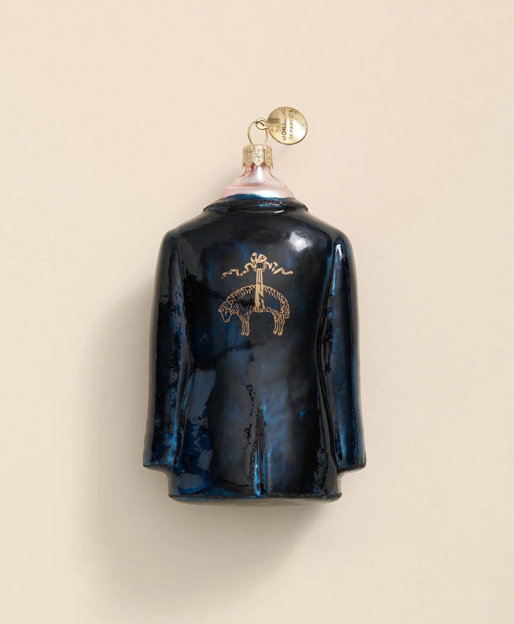 Glass BB Suit Ornament