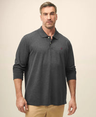 Golden Fleece® Big & Tall Stretch Supima® Long-Sleeve Polo Shirt