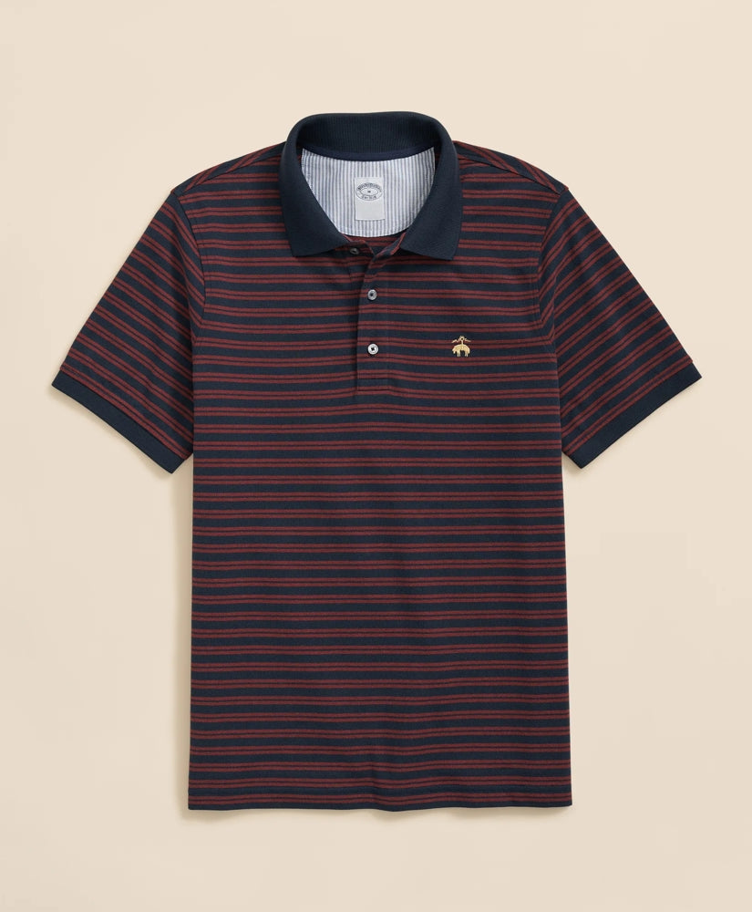 Golden Fleece® Stretch Supima® Cotton Striped Polo Shirt