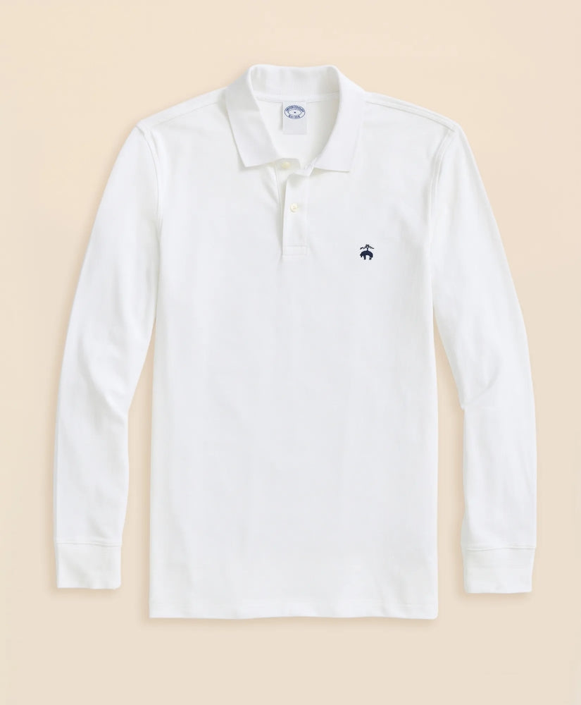 Golden Fleece® Stretch Supima® Long-Sleeve Polo Shirt