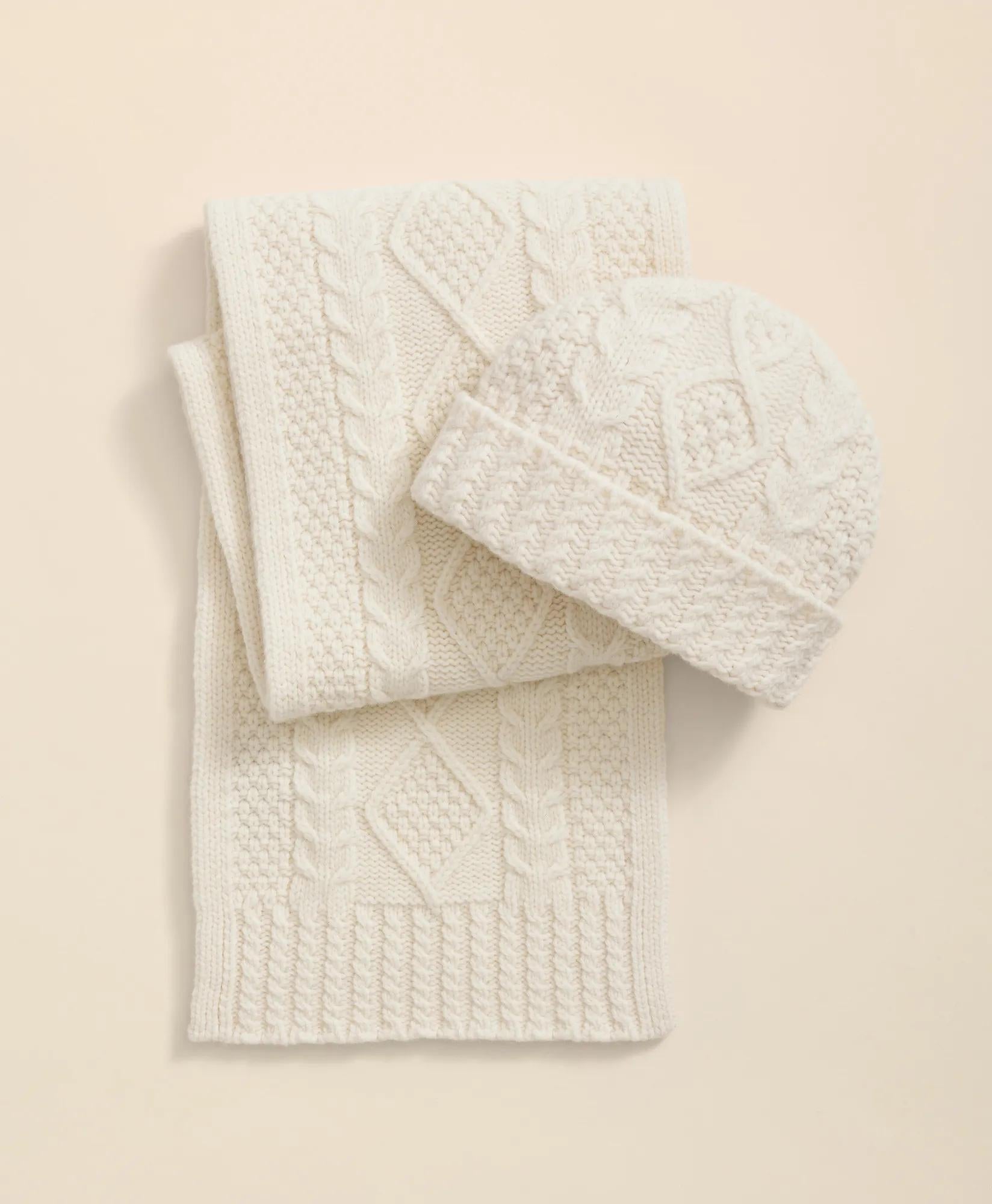 Merino Wool Aran Knit Hat