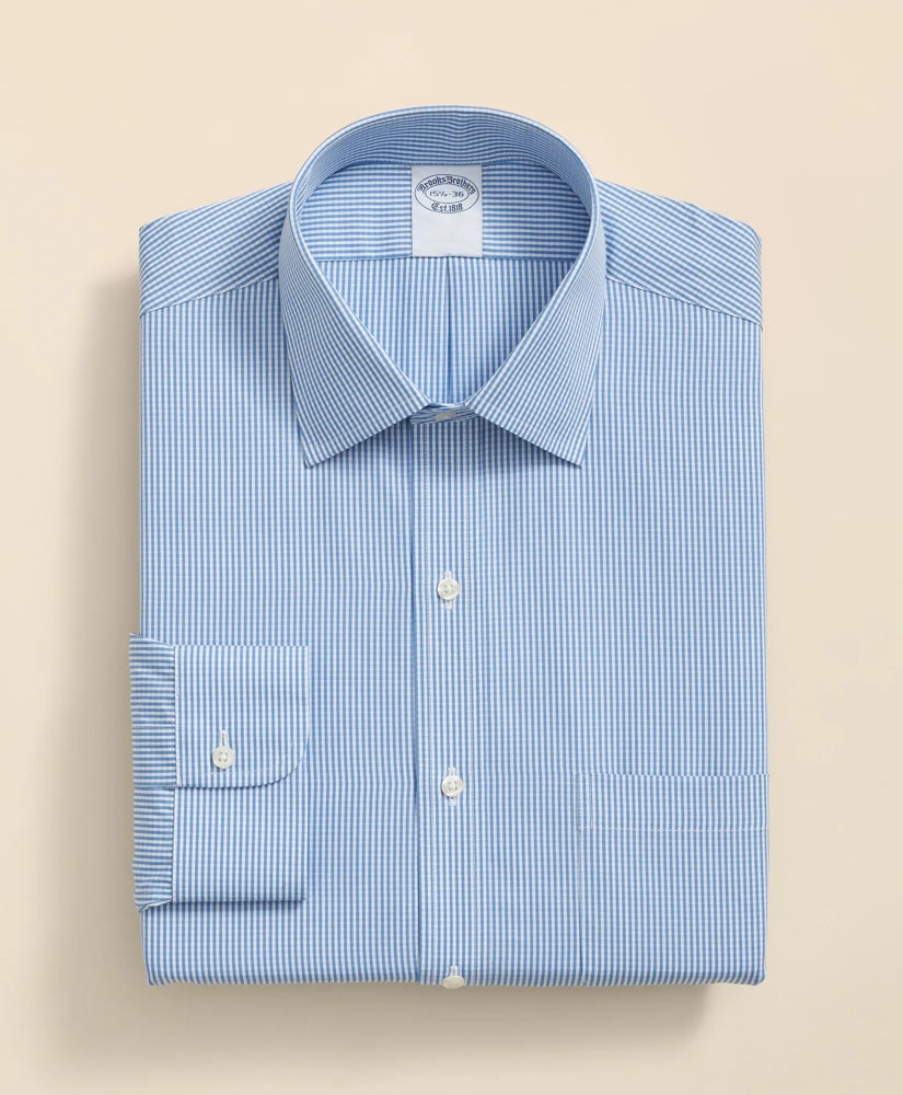 Pure Supima® Cotton Regular-Finish, Ainsley Collar Micro Check Dress Shirt