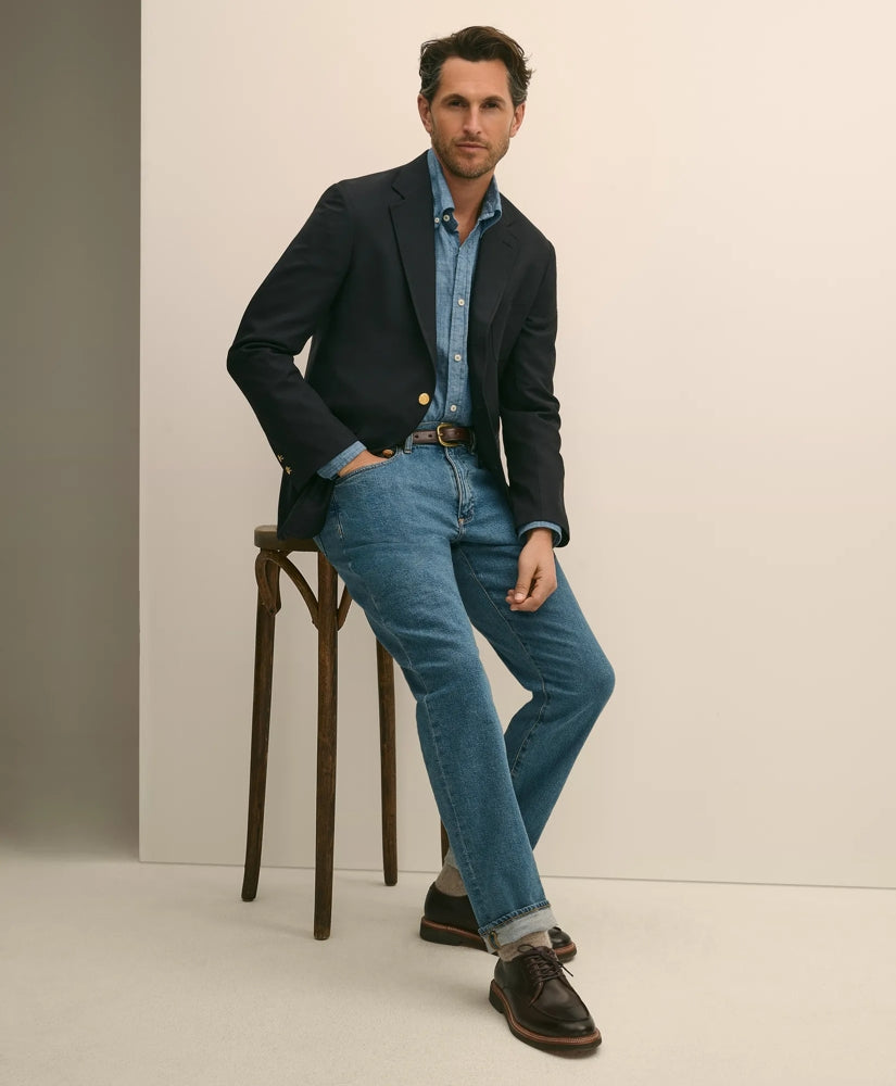 Straight Fit Denim Jeans