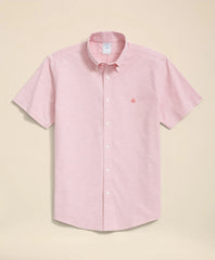 Stretch Non-Iron Oxford Button-Down Collar, Short Sleeve Shirt