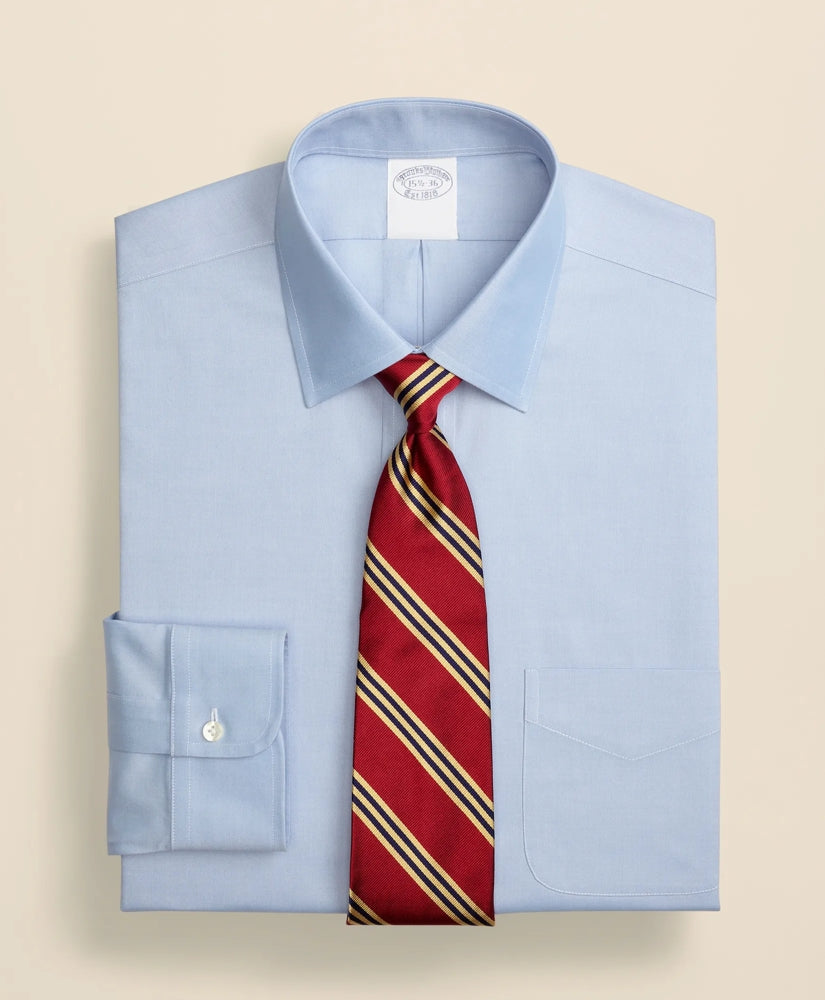 Stretch Supima® Cotton Non-Iron Pinpoint Oxford Ainsley Collar Dress Shirt