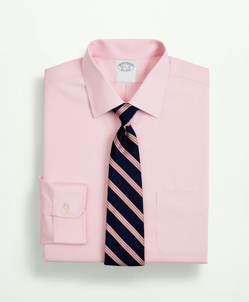 Stretch Supima® Cotton Non-Iron Pinpoint Oxford Ainsley Collar Dress Shirt