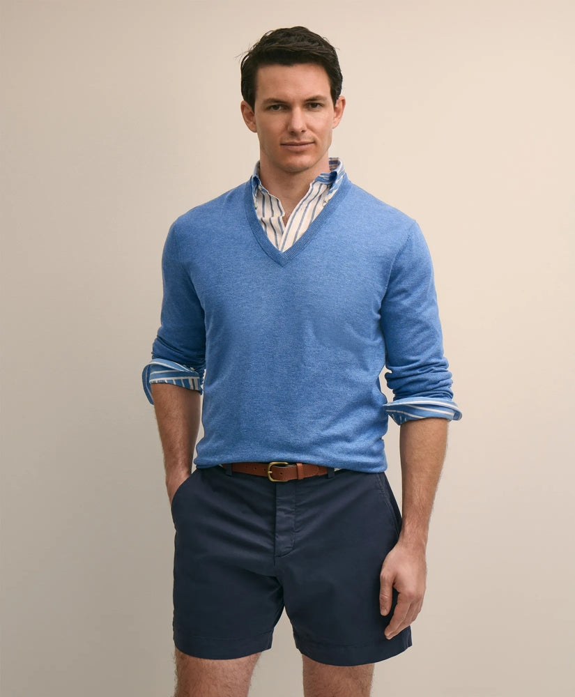 Supima® Cotton V-Neck Sweater
