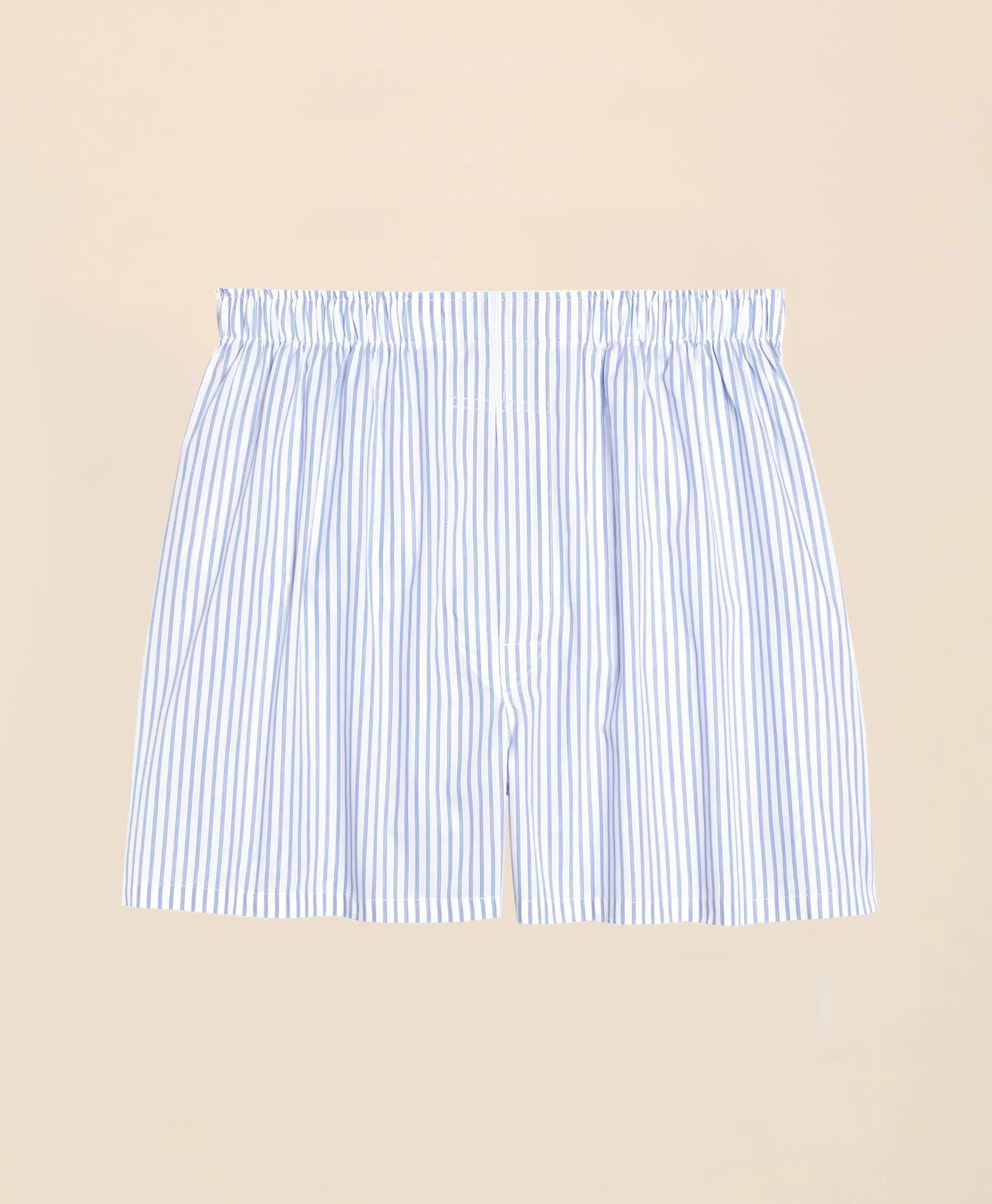 Cotton Broadcloth Ground Stripe Boxers