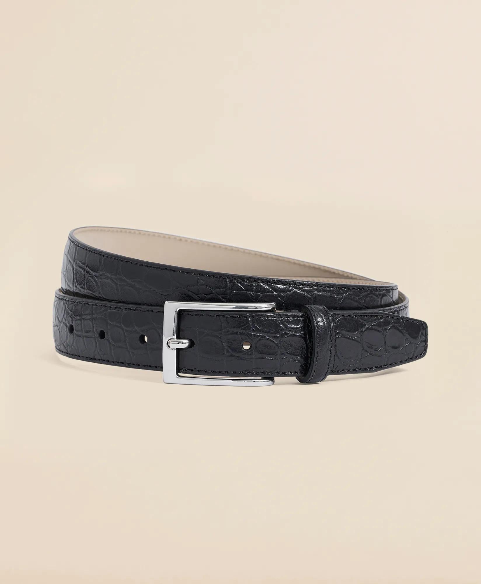 Leather Embossed Belt