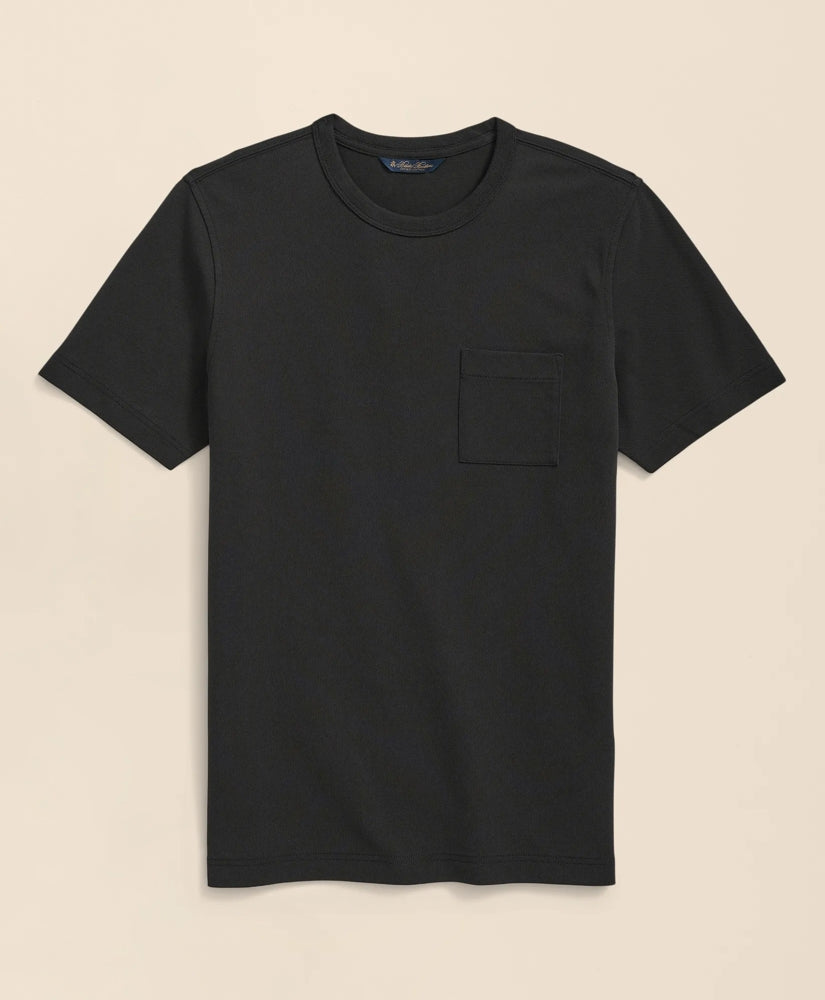 Pique T-Shirt in Garment-Washed Supima® Cotton