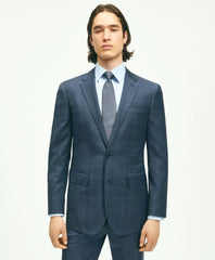Slim Fit Wool Windowpane 1818 Suit