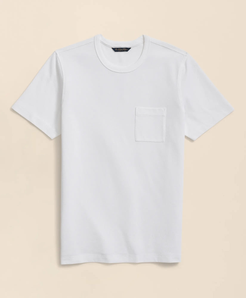 Pique T-Shirt in Garment-Washed Supima® Cotton