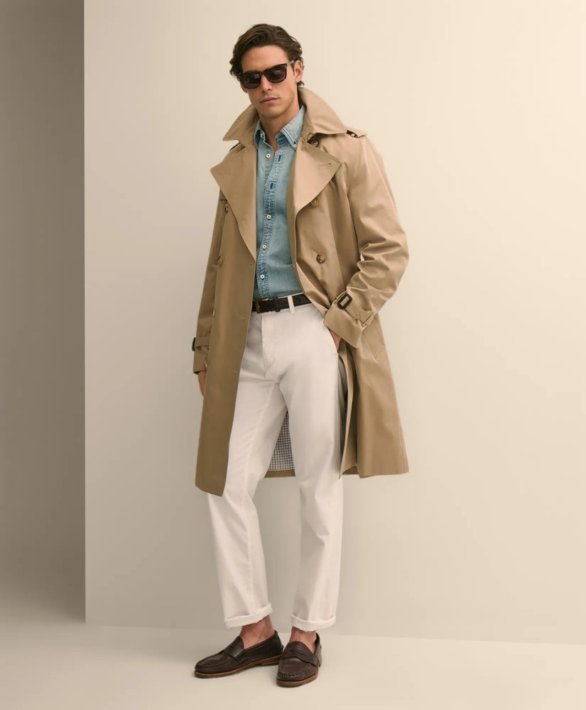 Supima® Cotton Gabardine Trench Coat