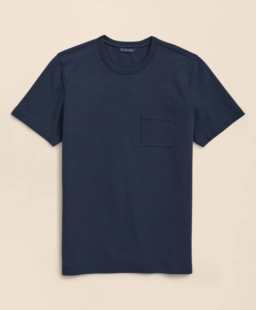 Pique T-Shirt in Garment-Washed Supima® Cotton