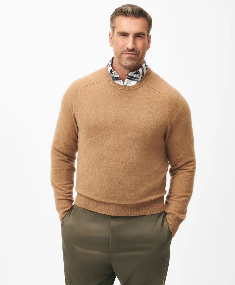 Big & Tall 3-Ply Cashmere Crewneck Sweater